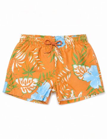 Pantaloni scurti de baie Zara, portocaliu