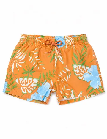 Pantaloni scurti de baie Zara, portocaliu