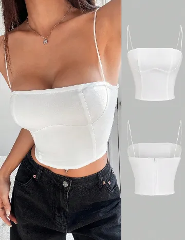 Top SHEIN, alb