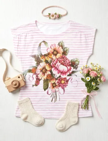 Tricou Zara, roz