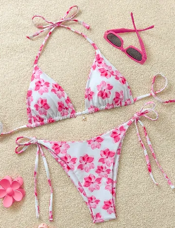 Costum de baie SHEIN, floral print