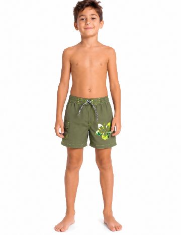 Pantaloni scurti de baie Zara, verde