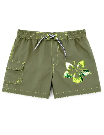 Pantaloni scurti de baie Zara, verde