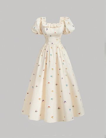 Rochie medie SHEIN, crem
