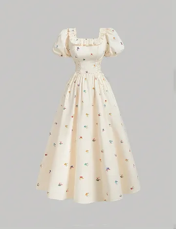 Rochie medie SHEIN, crem