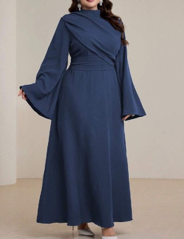 Rochie lunga SHEIN CURVE, albastru
