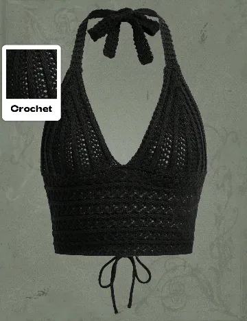 Top SHEIN, negru