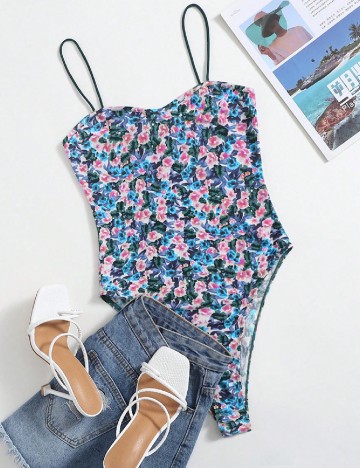 Body SHEIN, floral print