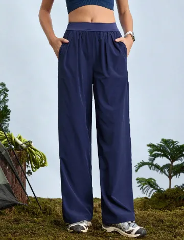 Pantaloni SHEIN, bleumarin