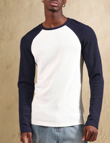 Bluza SUMWON, albastru/alb