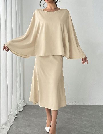 Rochie medie SHEIN, crem