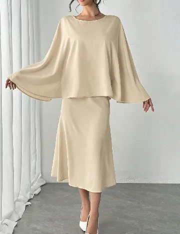 Rochie medie SHEIN, crem