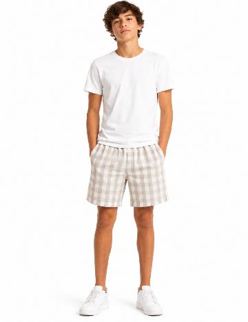 Pantaloni scurti Zara, crem