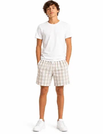 Pantaloni scurti Zara, crem