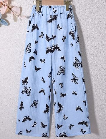Pantaloni Shein Kids, albastru
