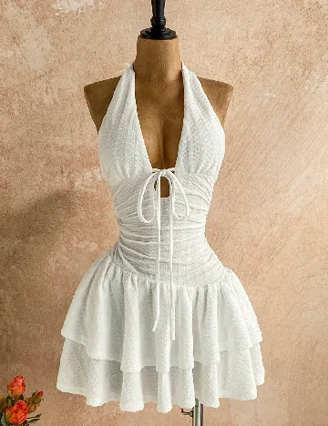 Rochie scurta SHEIN, alb