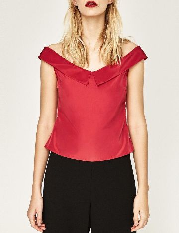 Top Zara, rosu