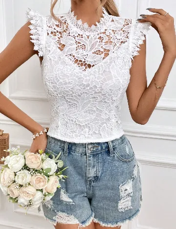 Top SHEIN, alb