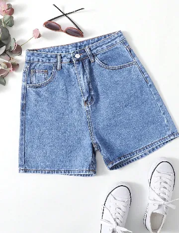 Pantaloni scurti SHEIN, albastru