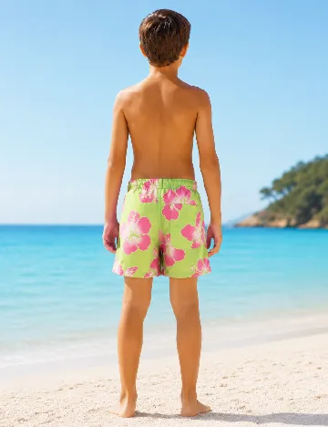 Pantaloni scurti de baie Zara, verde