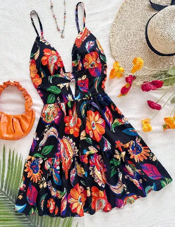 Rochie scurta SHEIN, mix culori