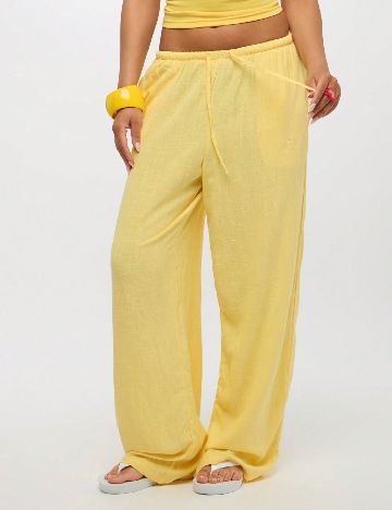 Pantaloni SUMWON, galben