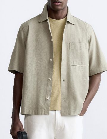 Camasa Zara, verde deschis
