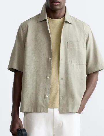 Camasa Zara, verde deschis