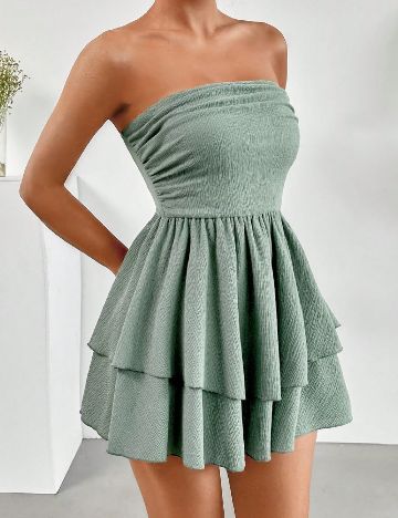 Rochie scurta SHEIN, verde