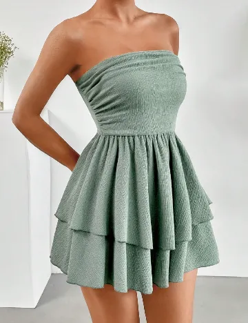 Rochie scurta SHEIN, verde