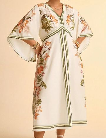 Rochie lunga SHEIN CURVE, crem