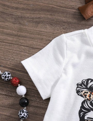 Compleu Shein Kids, alb/animal print