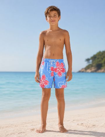 Pantaloni scurti de baie Zara, albastru