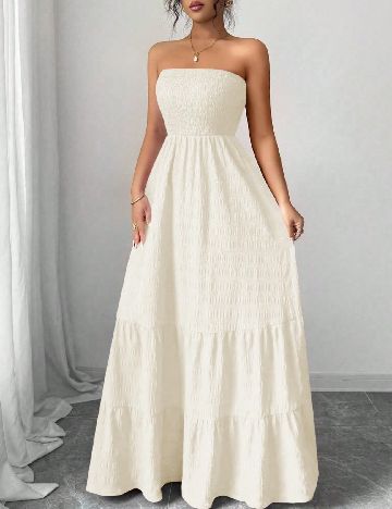 Rochie lunga SHEIN, ecru