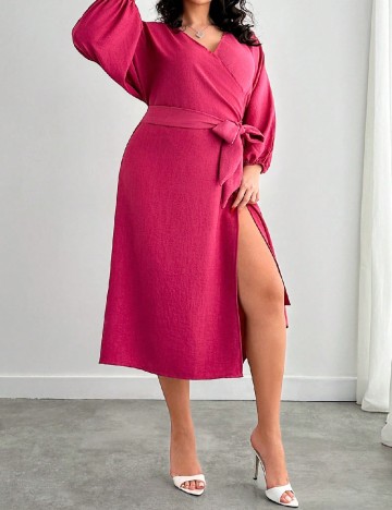 Rochie medie SHEIN CURVE, roz