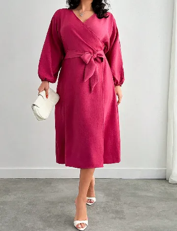 Rochie medie SHEIN CURVE, roz