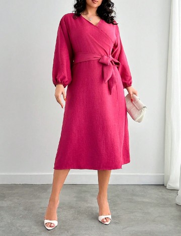 Rochie medie SHEIN CURVE, roz