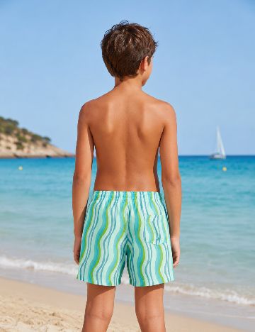 Pantaloni scurti de baie Zara, verde