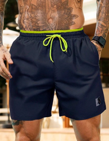 Short de baie SHEIN, bleumarin inchis