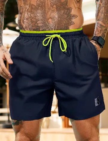 Short de baie SHEIN, bleumarin inchis