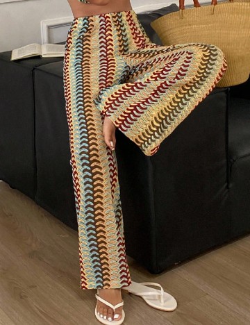 Pantaloni de plaja Dazy, mix culori