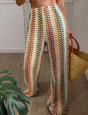 Pantaloni de plaja Dazy, mix culori