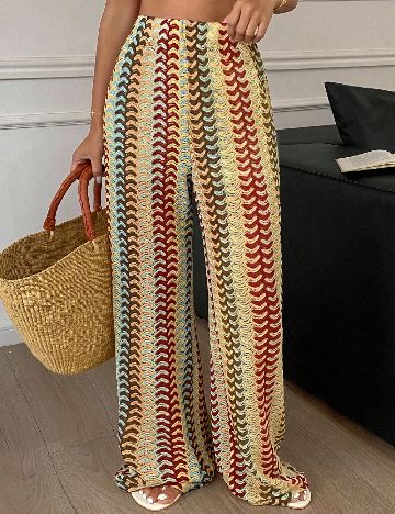 Pantaloni de plaja Dazy, mix culori