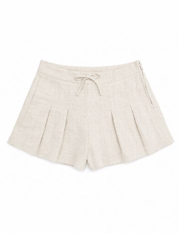 Pantaloni scurti Zara, crem