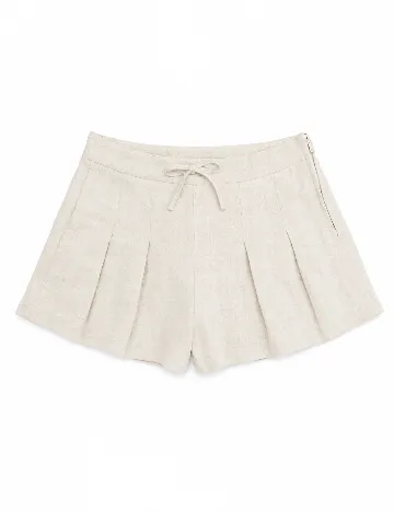 Pantaloni scurti Zara, crem