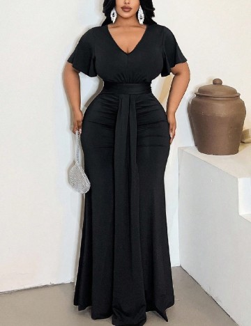 Rochie lunga SHEIN CURVE, negru