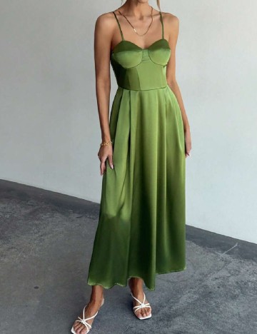 Rochie lunga SHEIN, verde