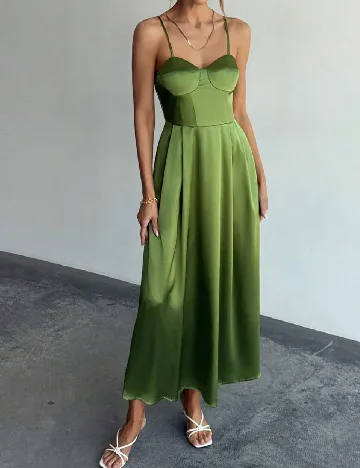 Rochie lunga SHEIN, verde