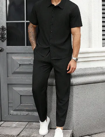 Compleu SHEIN Plus Size Men, negru