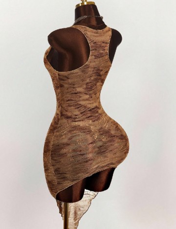 Rochie scurta SHEIN, maro